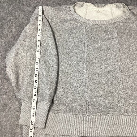 7 For All Mankind Tucked Sleeve Women’s Crewneck Pullover Large Relaxed Boho - Picture 9 of 16